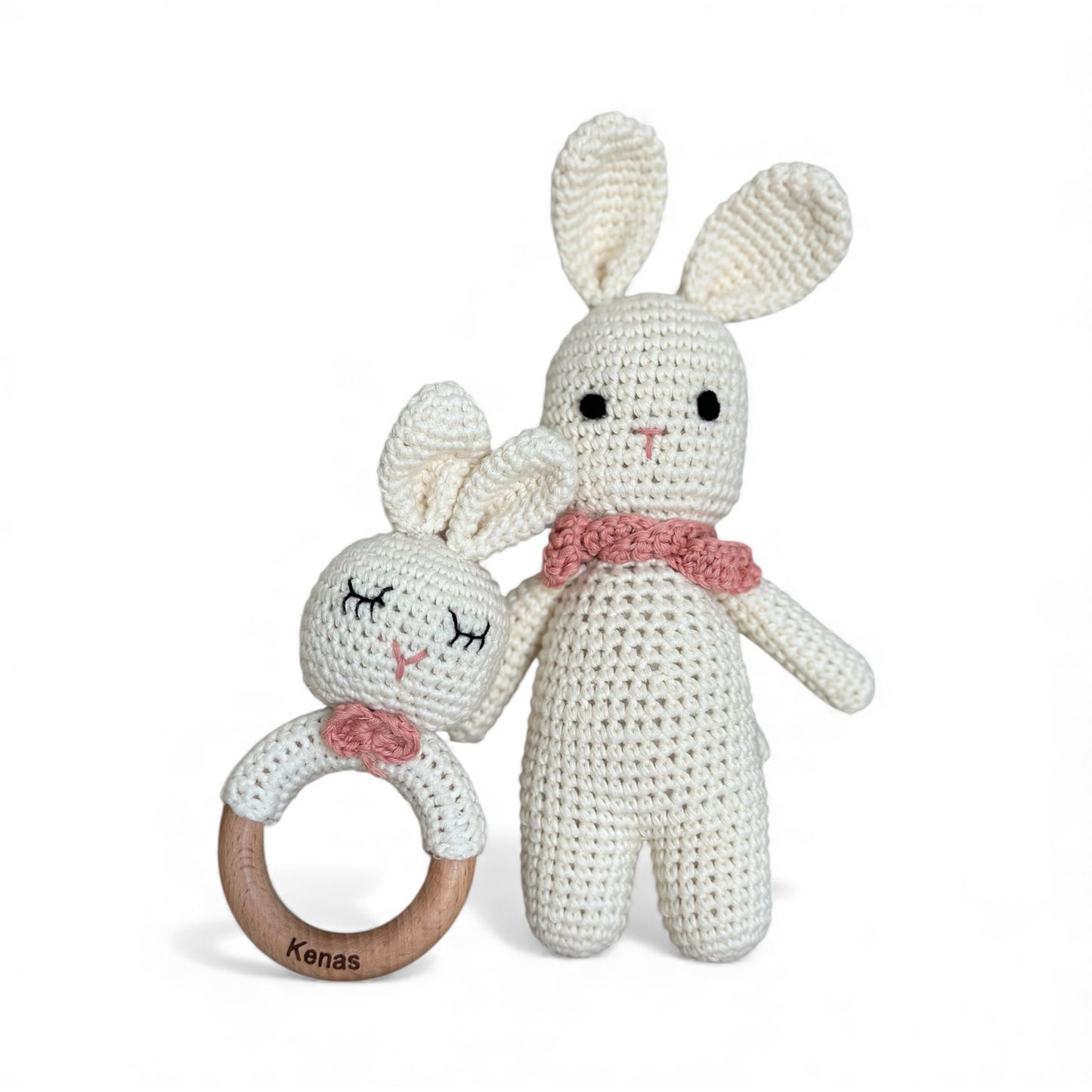 Set Neonato Naturale – Coniglietto & Anello Dentizione | KENAS